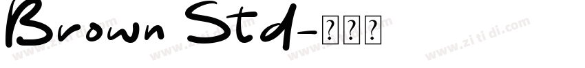 Brown Std字体转换